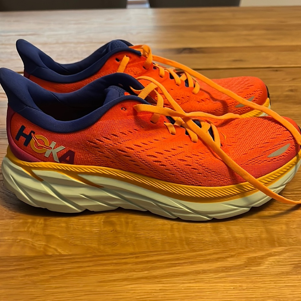 Hoka Clifton 8 shoes.